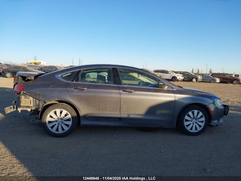 2015 Chrysler 200 Lx VIN: 1C3CCCFBXFN601351 Lot: 12448645