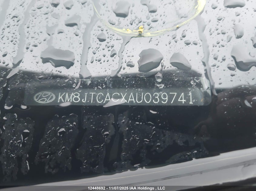 KM8JTCACXAU039741 2010 HYUNDAI TUCSON photo no. 9