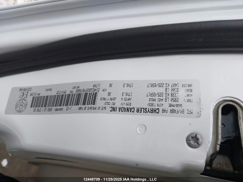 2015 Dodge Grand Caravan VIN: 2C4RDGBG5FR678868 Lot: 12448709