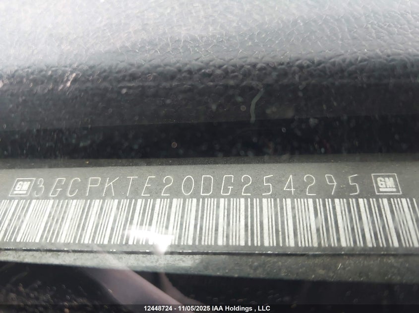 2013 Chevrolet Silverado K1500 Ltz VIN: 3GCPKTE20DG254295 Lot: 12448724