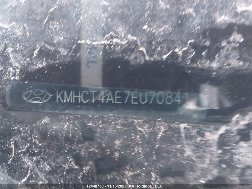 2014 Hyundai Accent VIN: KMHCT4AE7EU708411 Lot: 12448730