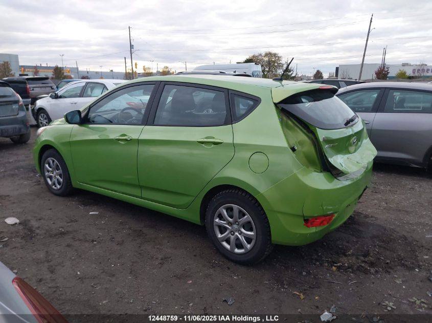 2013 Hyundai Accent Gls/Gs VIN: KMHCT5AE4DU125640 Lot: 12448759