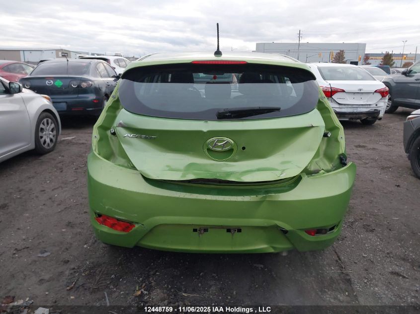 2013 Hyundai Accent Gls/Gs VIN: KMHCT5AE4DU125640 Lot: 12448759