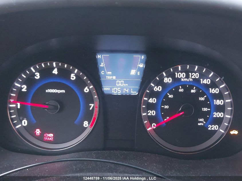 2013 Hyundai Accent Gls/Gs VIN: KMHCT5AE4DU125640 Lot: 12448759