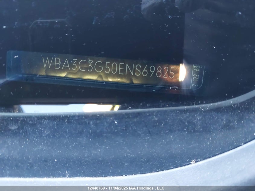 2014 BMW 320I xDrive VIN: WBA3C3G50ENS69825 Lot: 12448769