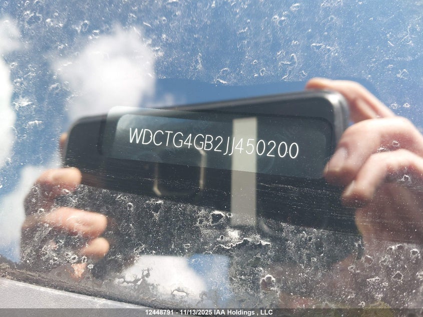 2018 Mercedes-Benz Gla 250 4Matic VIN: WDCTG4GB2JJ450200 Lot: 12448791