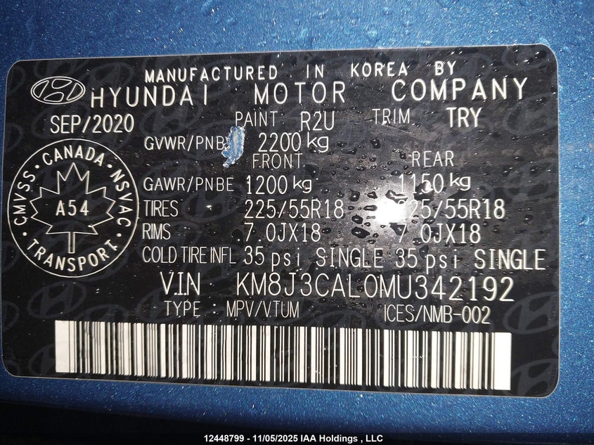 KM8J3CAL0MU342192 2021 HYUNDAI TUCSON photo no. 18