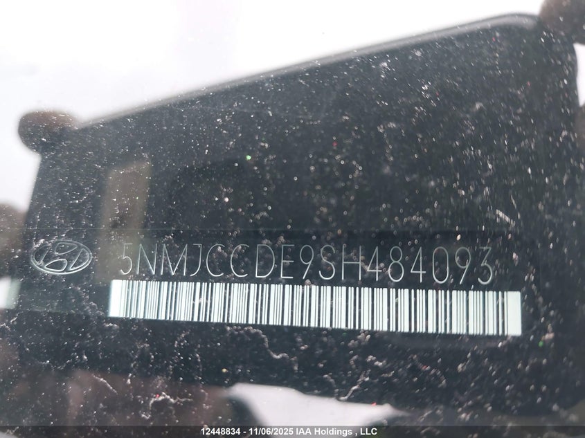 2025 Hyundai Tucson Sel VIN: 5NMJCCDE9SH484093 Lot: 12448834