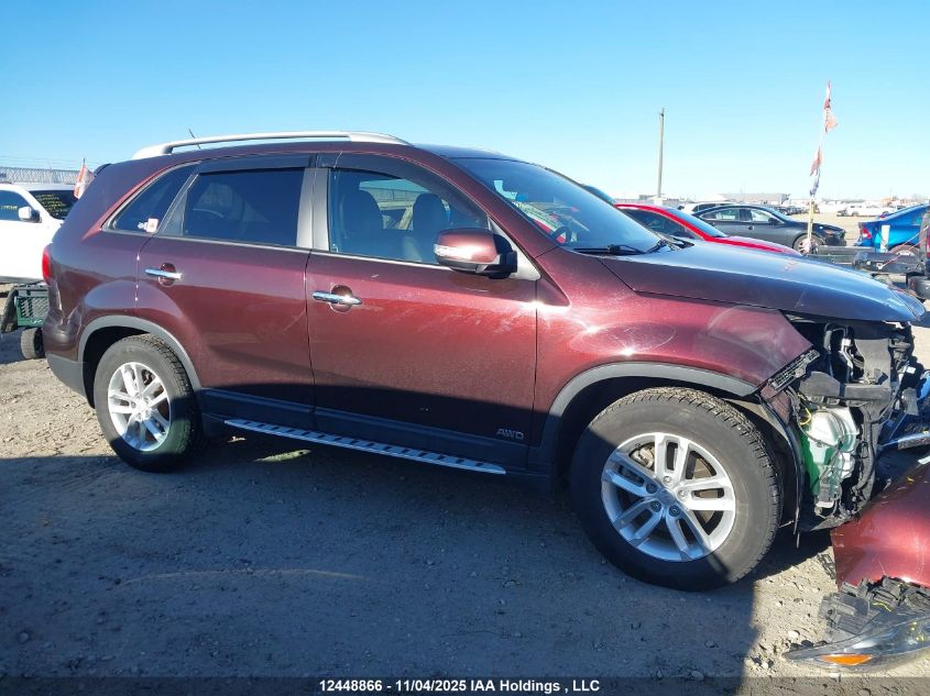 2014 Kia Sorento Lx VIN: 5XYKTCA61EG492513 Lot: 12448866