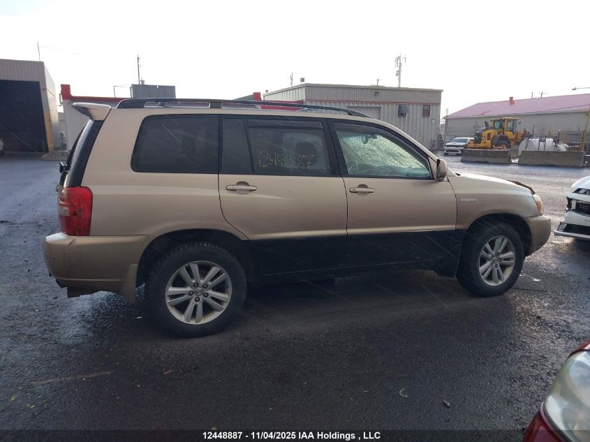 2006 Toyota Highlander Hybrid Hybrid VIN: JTEEW21A360009755 Lot: 12448887