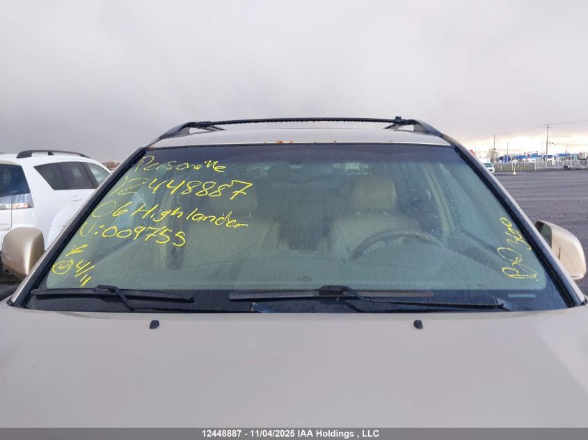 2006 Toyota Highlander Hybrid Hybrid VIN: JTEEW21A360009755 Lot: 12448887