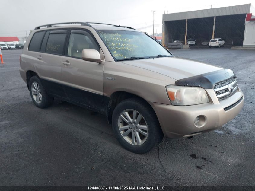 2006 Toyota Highlander Hybrid Hybrid VIN: JTEEW21A360009755 Lot: 12448887