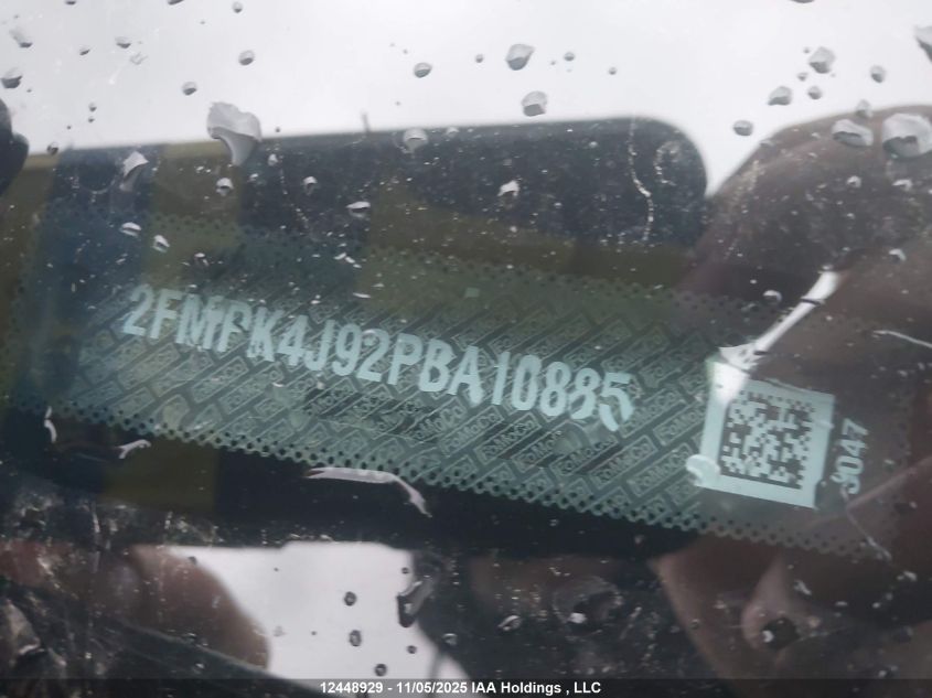 2023 Ford Edge Sel VIN: 2FMPK4J92PBA10885 Lot: 12448929