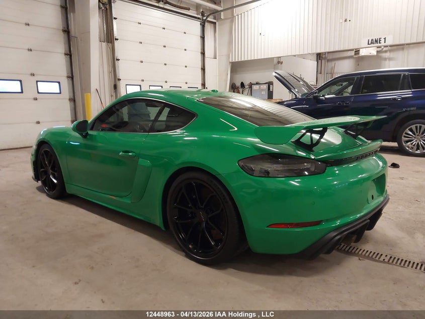 Vin: wp0ac2a85ms289186, lot: 2832879, porsche 718 cayman gt4 20213