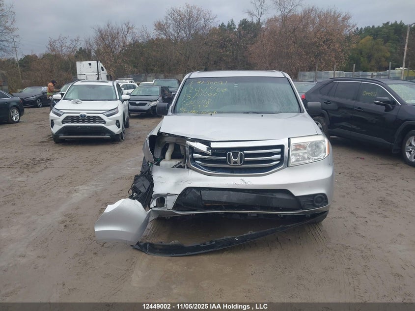 2013 Honda Pilot Lx VIN: 5FNYF4H29DB504648 Lot: 12449002