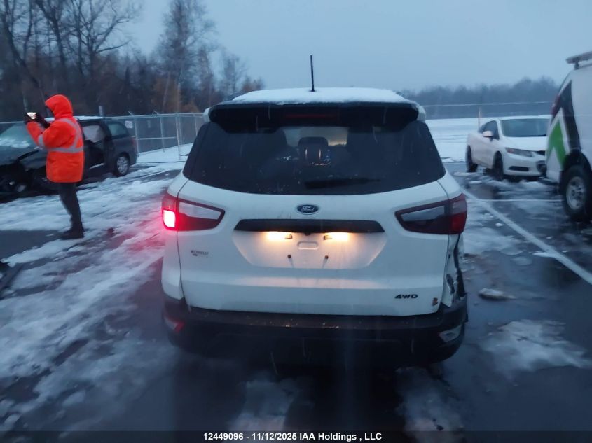 2022 Ford Ecosport VIN: MAJ6S3JLXNC460504 Lot: 12449096