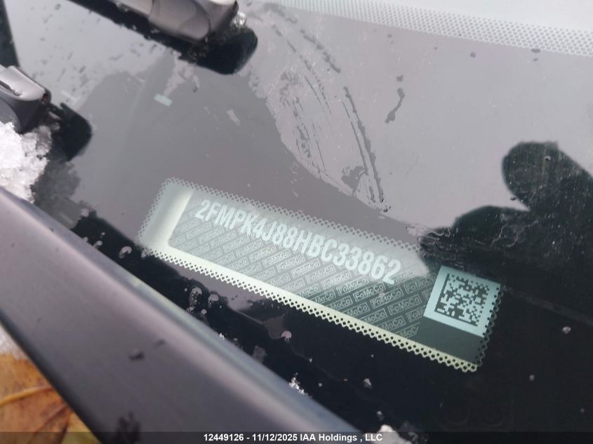 2017 Ford Edge Sel VIN: 2FMPK4J88HBC33862 Lot: 12449126