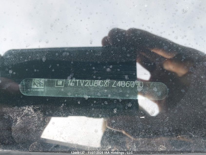 2015 GMC Sierra 1500 Sle VIN: 1GTV2UEC8FZ406090 Lot: 12449137