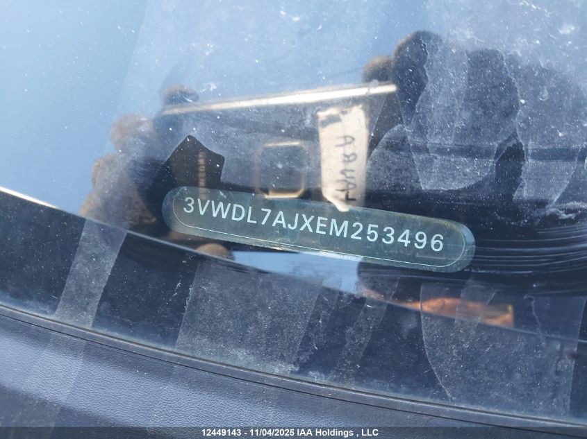 2014 Volkswagen Jetta 2.0 Tdi Comfortline/2.0 Tdi Highline/2.0 Tdi Trendline+ VIN: 3VWDL7AJXEM253496 Lot: 12449143