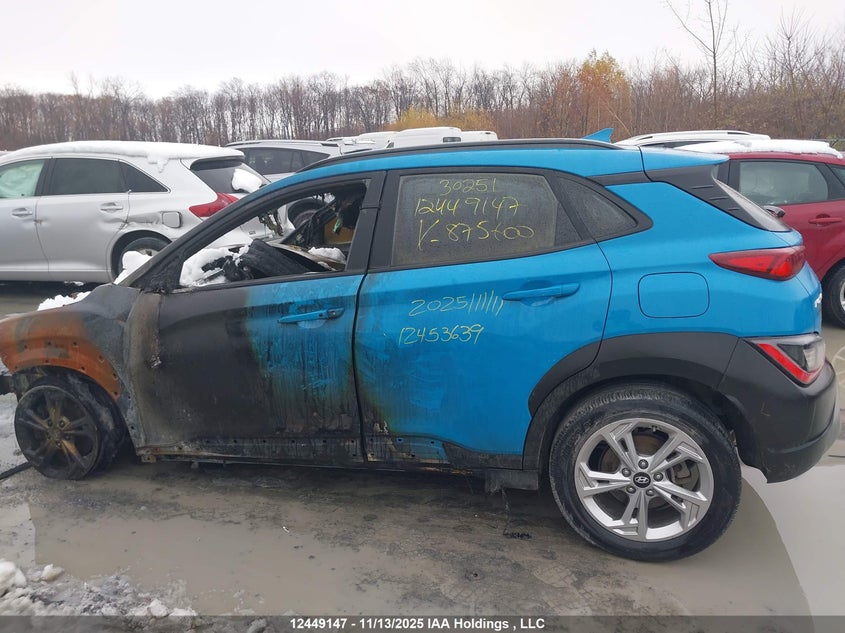 2022 Hyundai Kona Preferred Awd With Sun And Leather Package VIN: KM8K6CAB7NU875600 Lot: 12449147