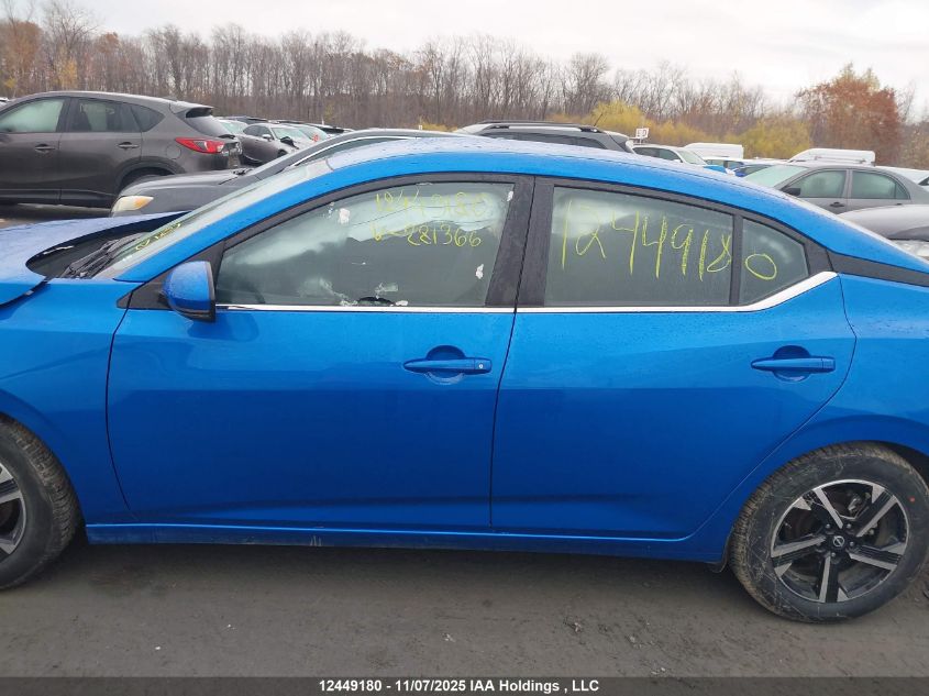 2025 Nissan Sentra Sv VIN: 3N1AB8CV8SY281366 Lot: 12449180