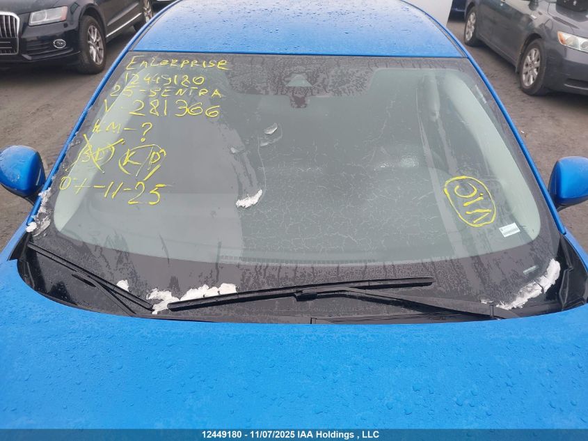 2025 Nissan Sentra Sv VIN: 3N1AB8CV8SY281366 Lot: 12449180