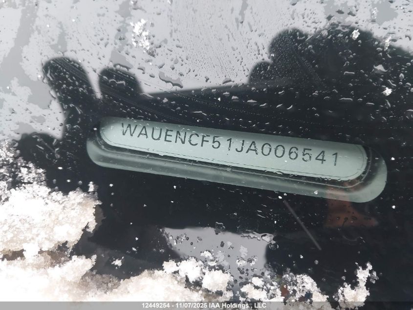 2018 Audi A5 2.0T Progressiv VIN: WAUENCF51JA006541 Lot: 12449254