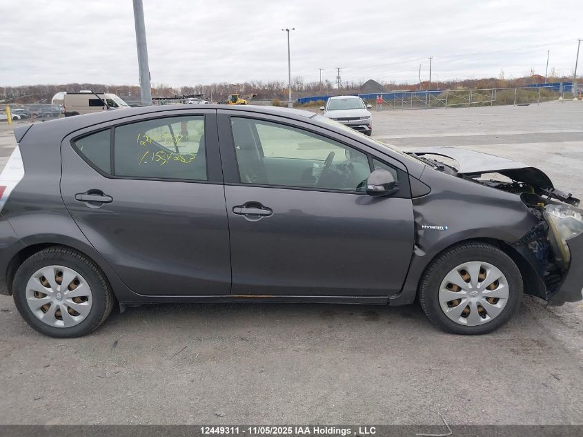 2013 Toyota Prius C VIN: JTDKDTB32D1534283 Lot: 12449311