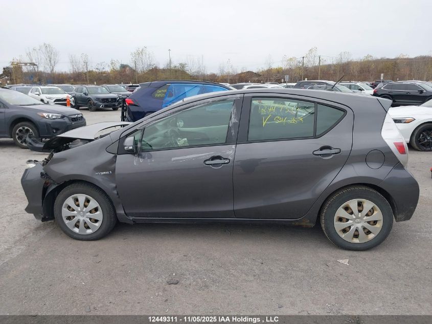 2013 Toyota Prius C VIN: JTDKDTB32D1534283 Lot: 12449311