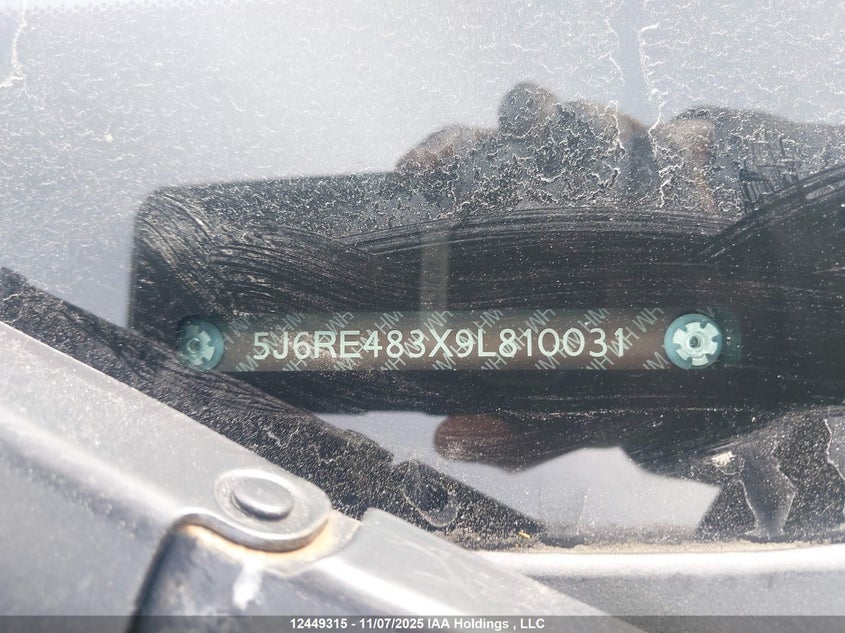 5J6RE483X9L810031 2009 HONDA CR-V photo no. 20