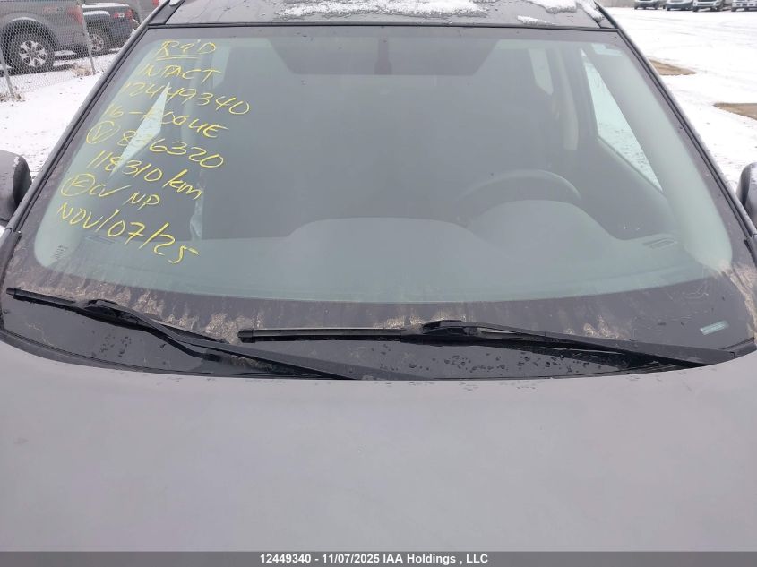 2016 Nissan Rogue S/Sl/Sv VIN: 5N1AT2MV8GC836320 Lot: 12449340