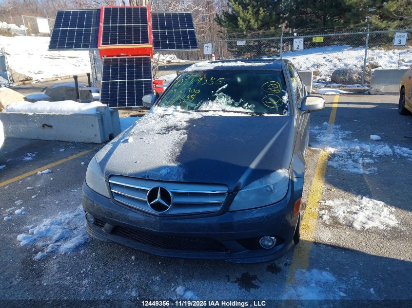 2008 Mercedes-Benz C 300 4Matic VIN: WDDGF81X58F186155 Lot: 12449356