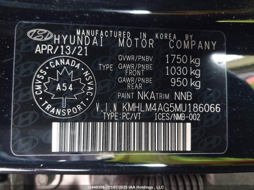 KMHLM4AG5MU186066 2021 HYUNDAI ELANTRA photo no. 18