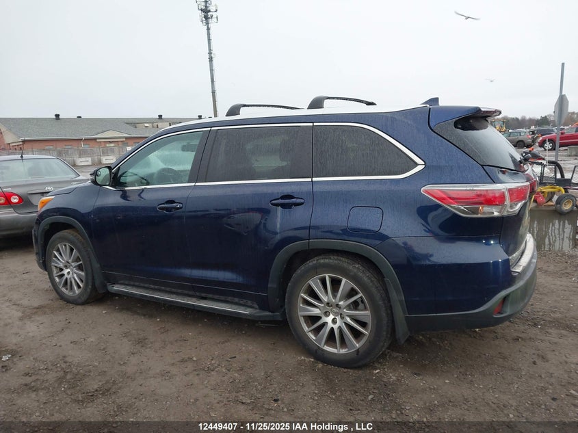 2014 Toyota Highlander Xle VIN: 5TDJKRFH4ES050744 Lot: 12449407