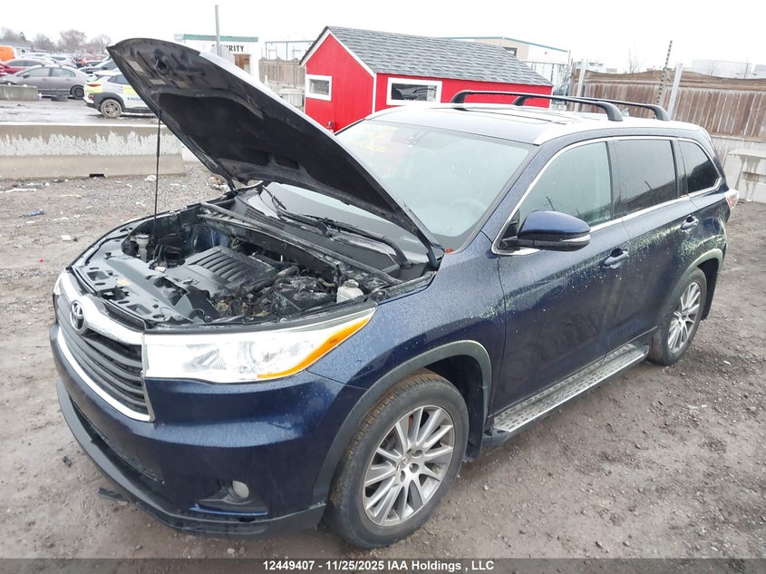 2014 Toyota Highlander Xle VIN: 5TDJKRFH4ES050744 Lot: 12449407