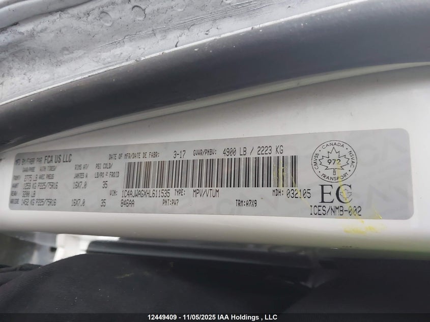 1C4AJWAGXHL611535 2017 JEEP WRANGLER photo no. 19