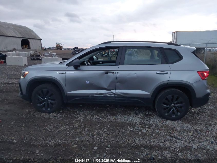 2024 Volkswagen Taos Trendline VIN: 3VVCX7B26RM062658 Lot: 12449417