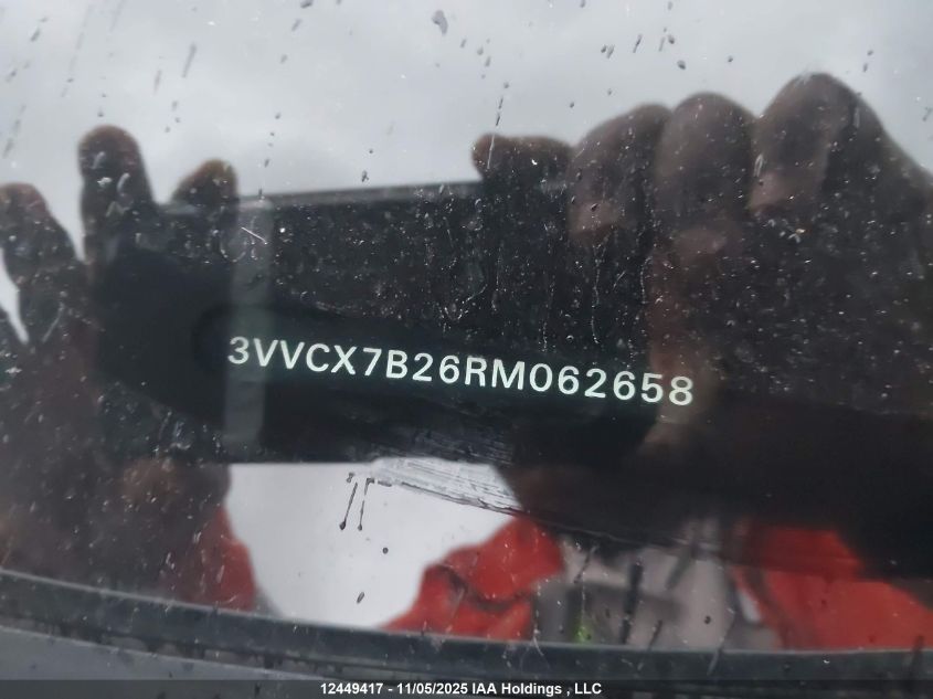 2024 Volkswagen Taos Trendline VIN: 3VVCX7B26RM062658 Lot: 12449417