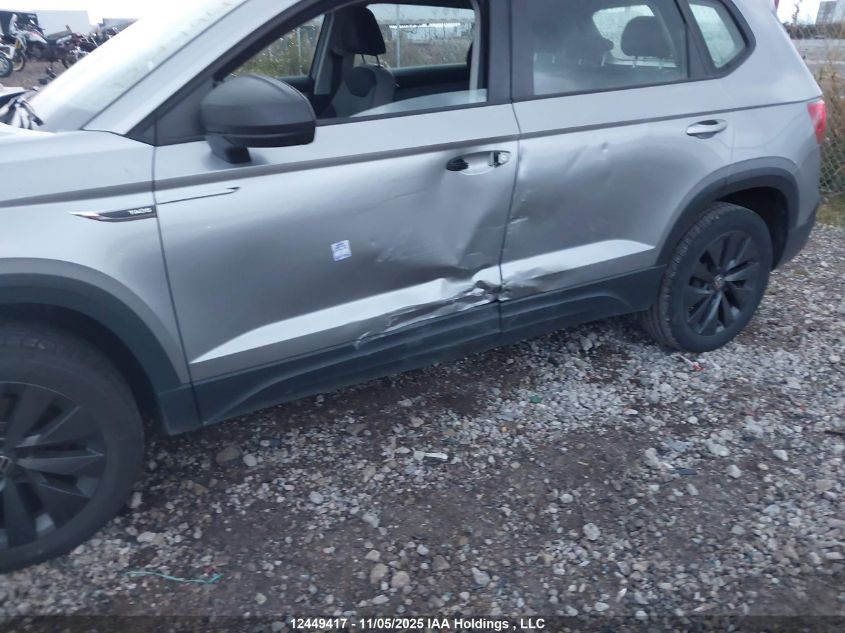 2024 Volkswagen Taos Trendline VIN: 3VVCX7B26RM062658 Lot: 12449417