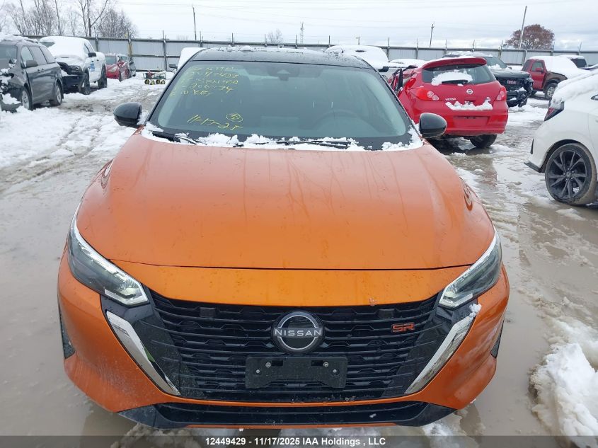 2025 Nissan Sentra Sr VIN: 3N1AB8DV1SY206734 Lot: 12449429