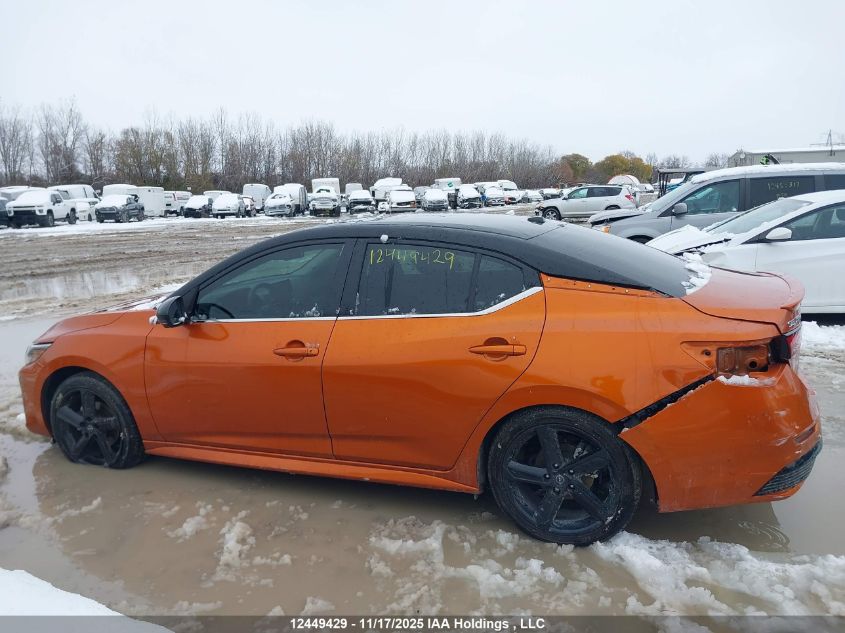 2025 Nissan Sentra Sr VIN: 3N1AB8DV1SY206734 Lot: 12449429