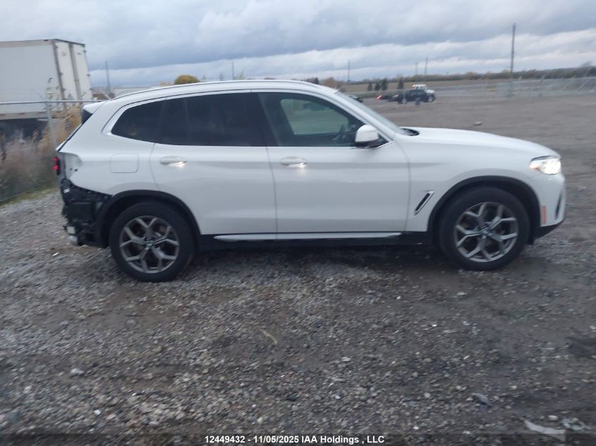 2024 BMW X3 xDrive30I VIN: 5UX53DP03R9U29327 Lot: 12449432