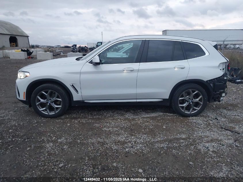 2024 BMW X3 xDrive30I VIN: 5UX53DP03R9U29327 Lot: 12449432