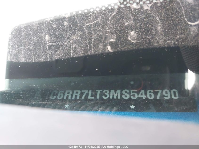 2021 Ram 1500 Classic Slt VIN: 1C6RR7LT3MS546790 Lot: 12449473