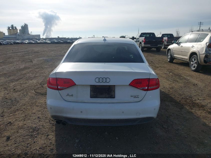 2010 Audi A4 Premium Plus VIN: WAUHFCFL7AN054756 Lot: 12449512