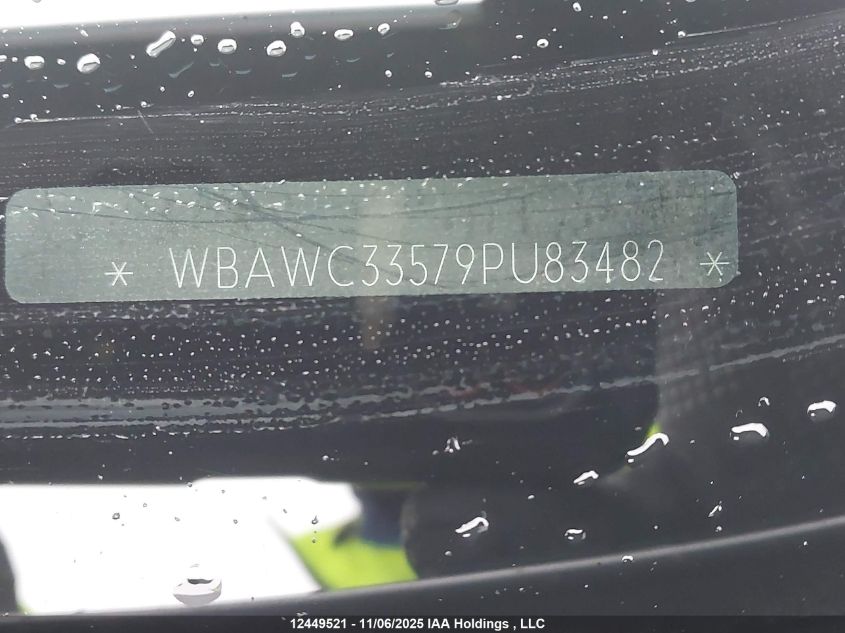 2009 BMW 328I xDrive VIN: WBAWC33579PU83482 Lot: 12449521