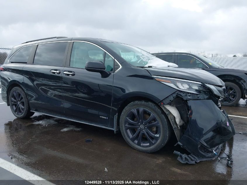 2021 Toyota Sienna Xse 7-Passenger VIN: 5TDGRKEC5MS017186 Lot: 12449528