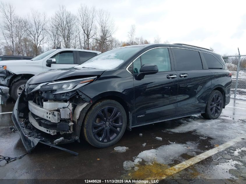 2021 Toyota Sienna Xse 7-Passenger VIN: 5TDGRKEC5MS017186 Lot: 12449528