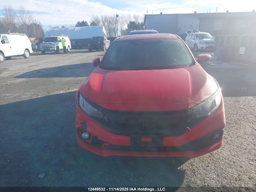 2019 Honda Civic Sport VIN: 2HGFC2F86KH017556 Lot: 12449532