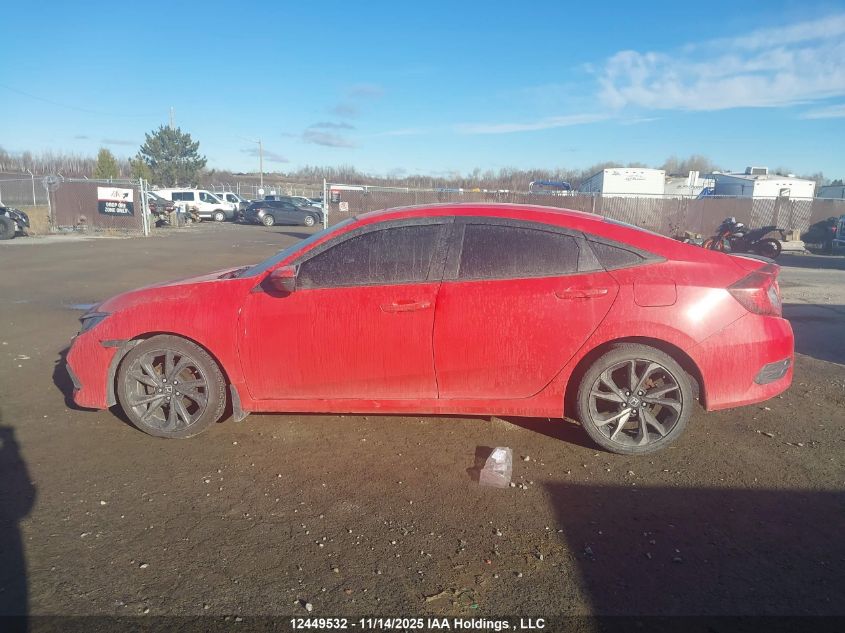 2019 Honda Civic Sport VIN: 2HGFC2F86KH017556 Lot: 12449532